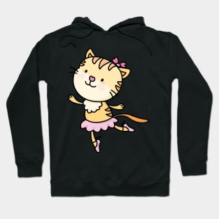 Cute ballet dancer cat Hoodie